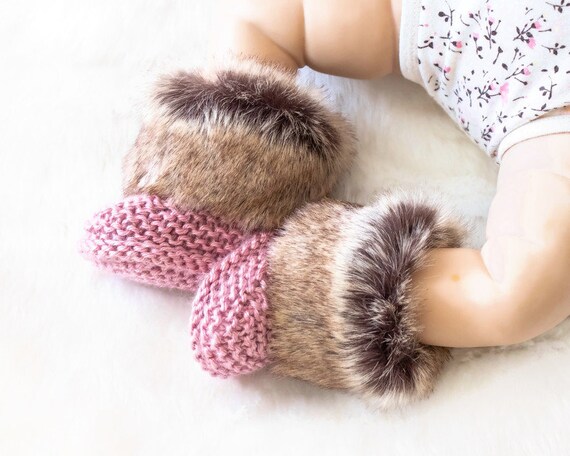 Baby faux hotsell fur boots