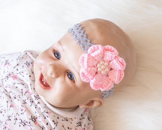 crochet headband for baby girl