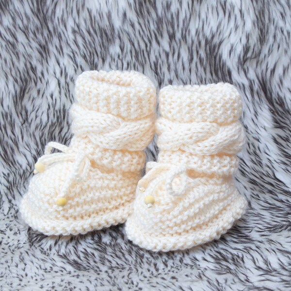 knitted baby nike booties