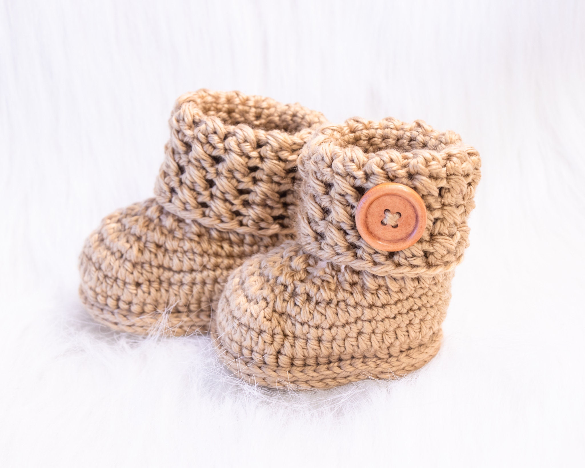 Crochet gender Neutral booties, Baby 