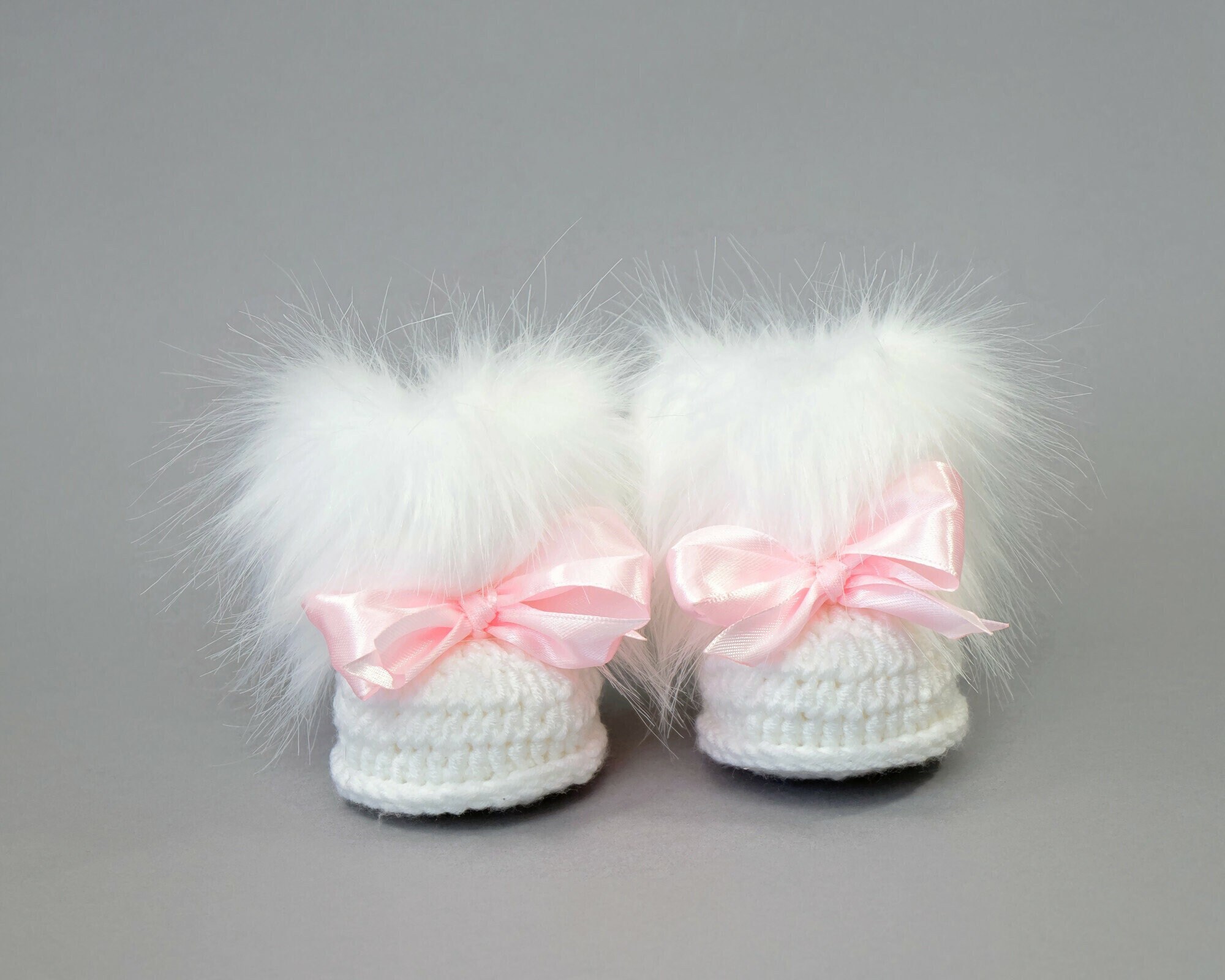 Newborn outlet white booties