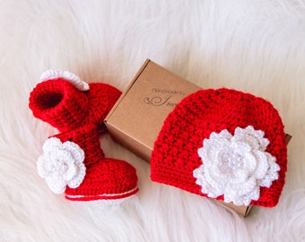 Sombrero y botines de flores para bebés, Regalo para recién nacidos, Ropa para niñas prematuros, Traje de niña de ganchillo, Zapatos para niñas, Gorro para bebés, Regalo para bebés