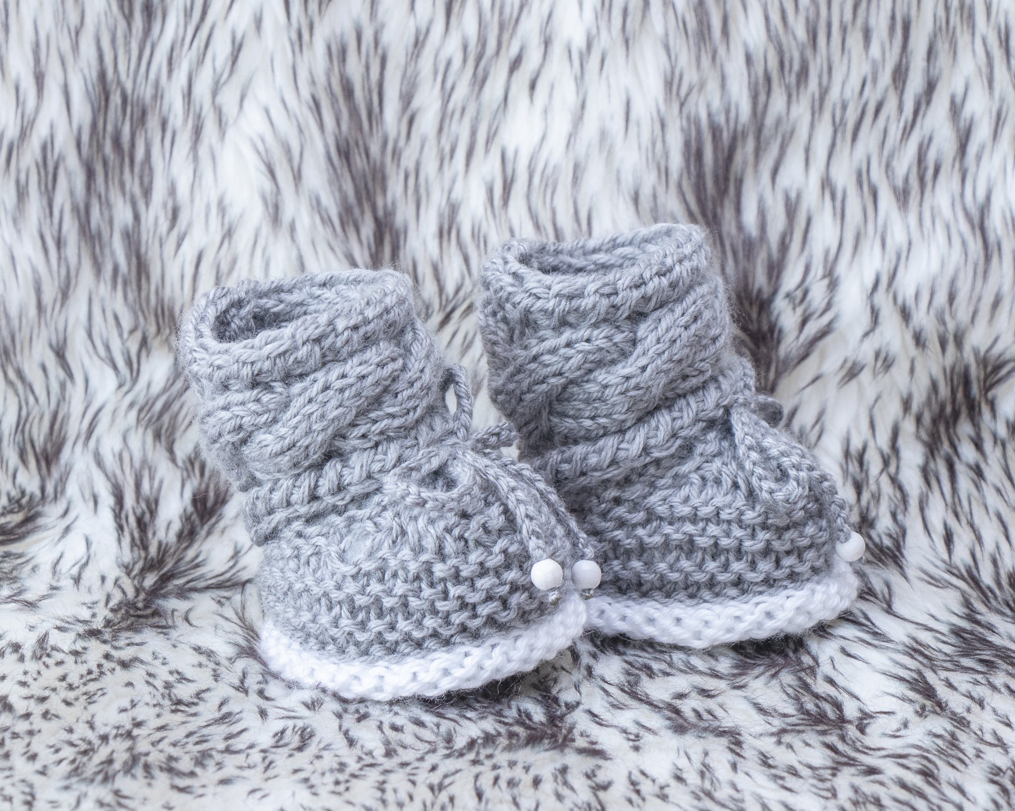 neutral baby booties