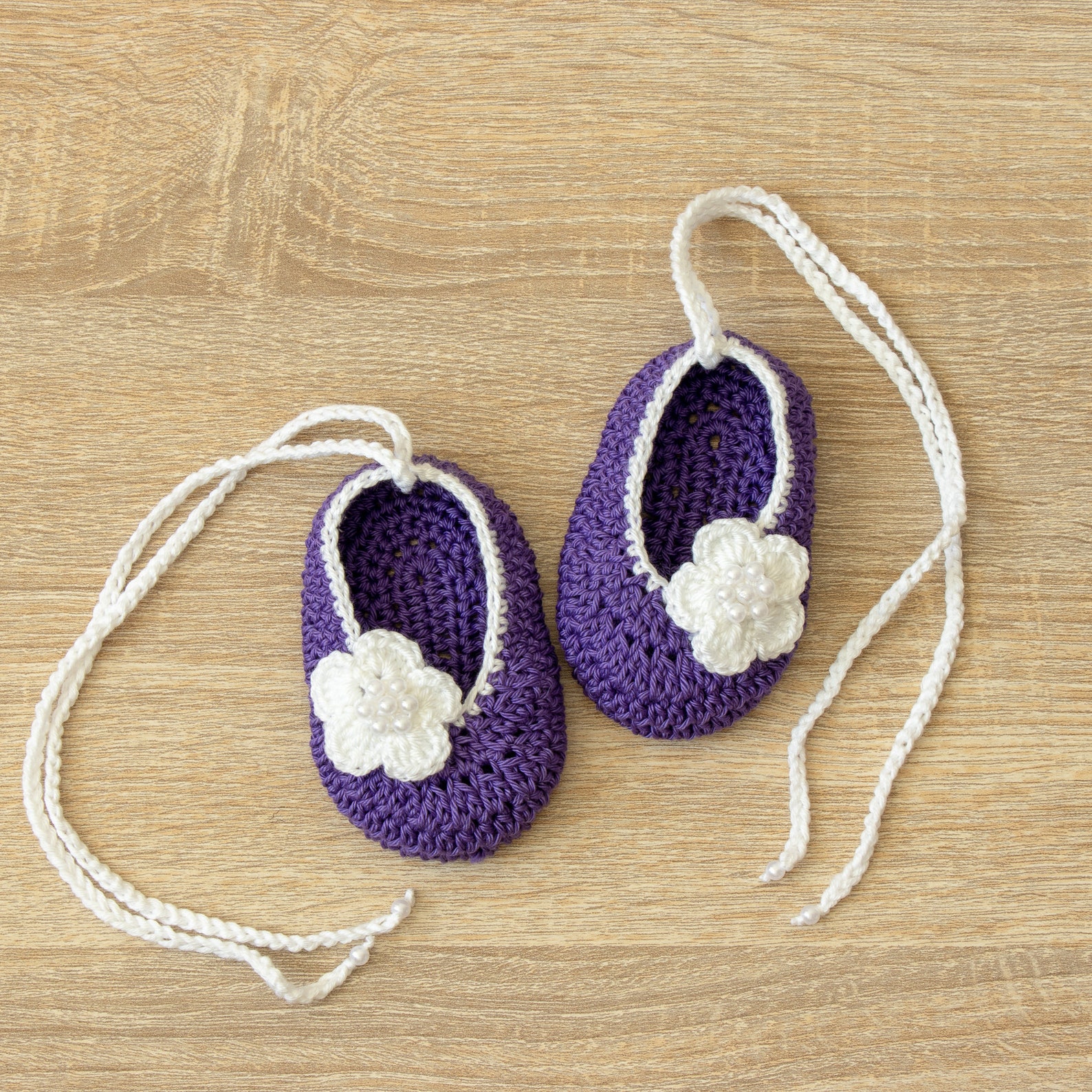 baby ballet shoes - baby girl shoes - baby mary janes - newborn girl shoes - crochet baby shoes - ballerina slippers - baby girl