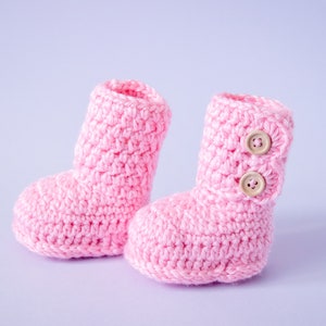 Twin Boy & Girl baby Booties, Crochet booties, Twin preemie gift, Pregnancy Announcement, Pink and blue booties, Pink booties, Blue booties image 10