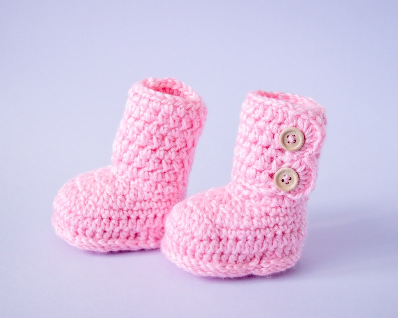 Twin Boy & Girl baby Booties, Crochet booties, Twin preemie gift, Pregnancy Announcement, Pink and blue booties, Pink booties, Blue booties image 10