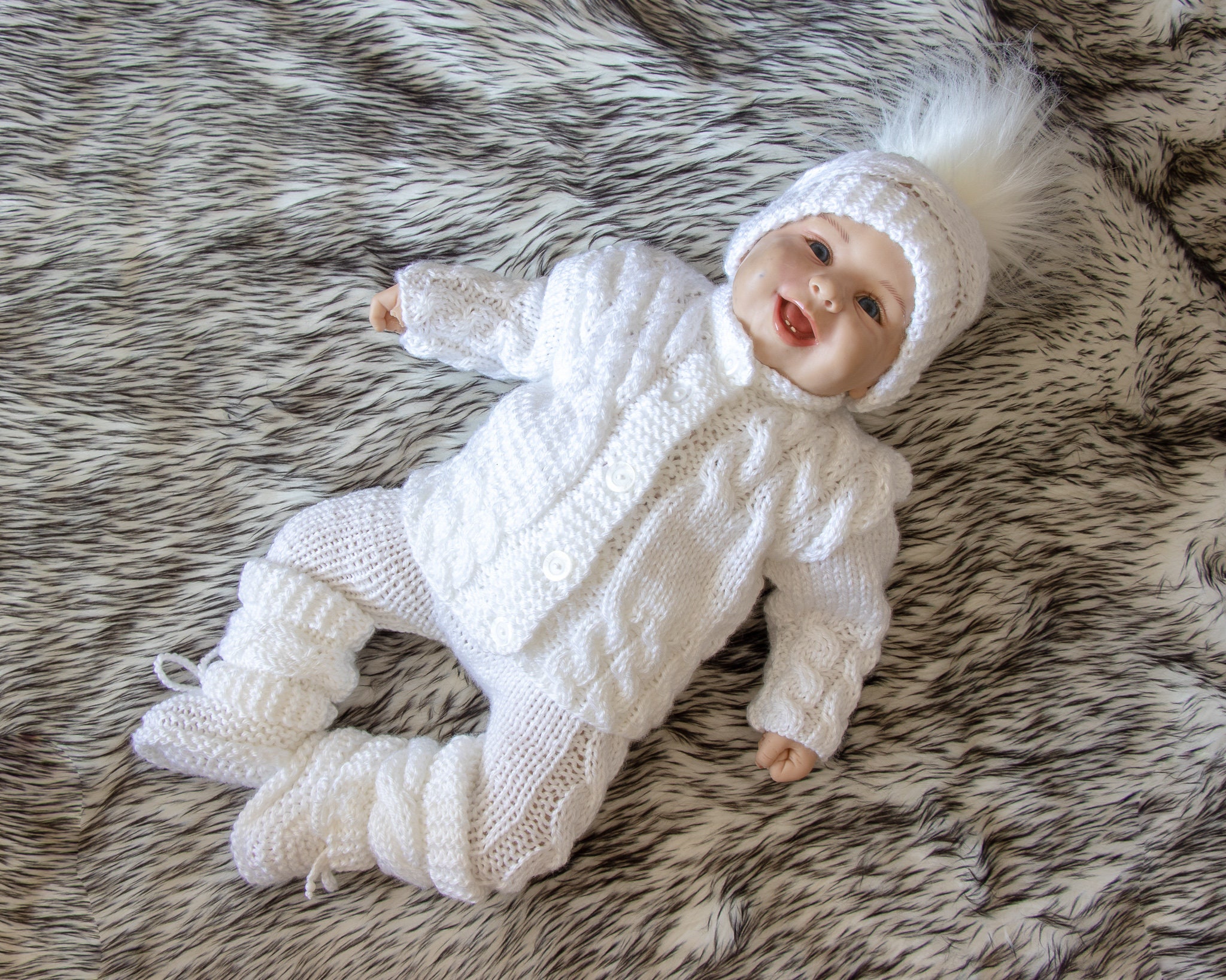 white newborn take home outfit