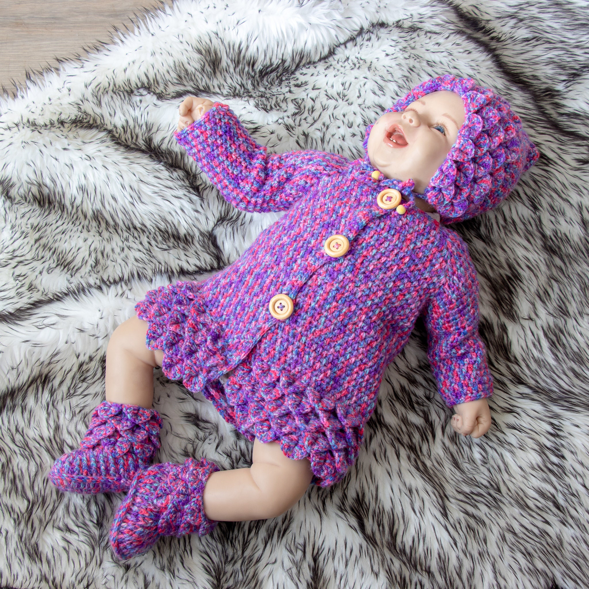 Newborn baby sweater sweater and hat baby sweater girl baby sweater newborn sweater ready to ship
