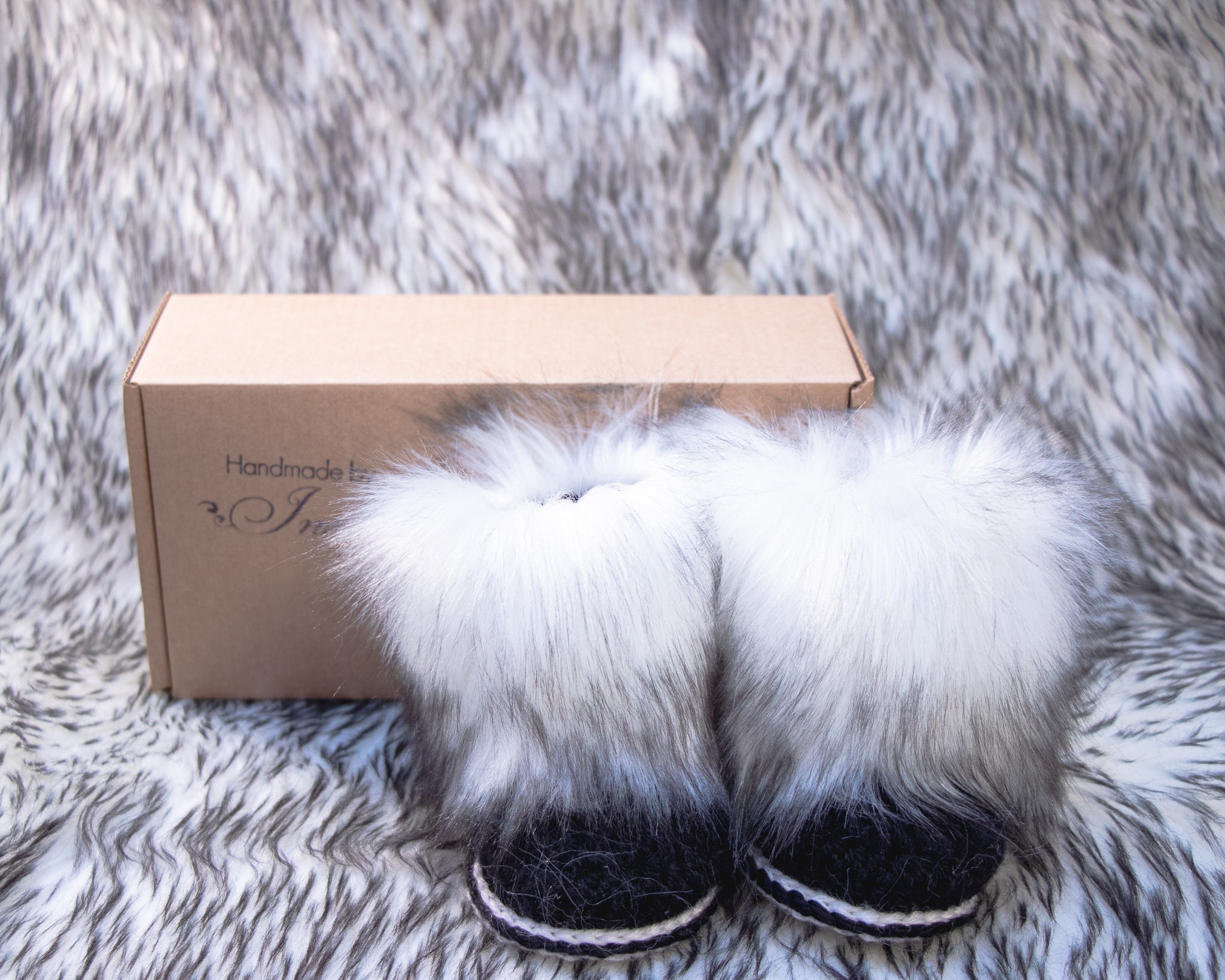 faux fur ugg style boots