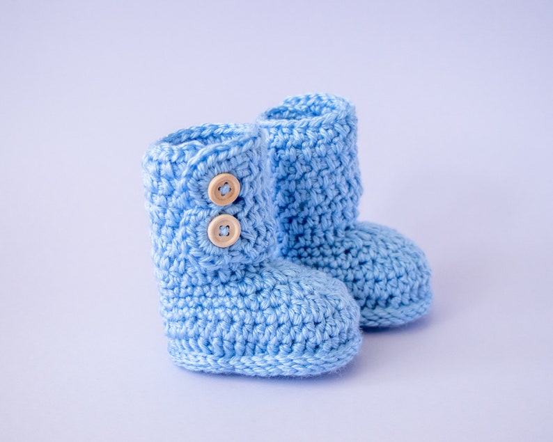 Twin Boy & Girl baby Booties, Crochet booties, Twin preemie gift, Pregnancy Announcement, Pink and blue booties, Pink booties, Blue booties image 7