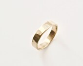 Gold Wedding Band - Organic Shape Ring - Unique Textured Ring - 9 Carat Gold Molten Ring - Alternative Wedding - Rustic Wedding Ring