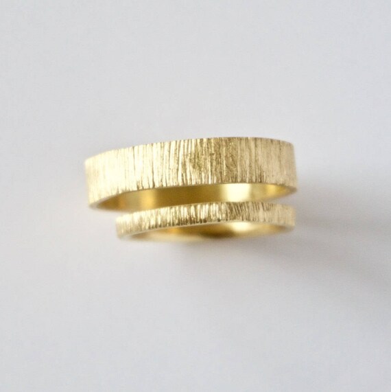Recycled gold wedding best sale bands