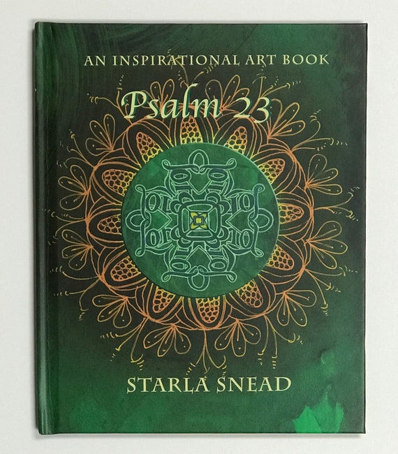 Psalm 23 Inspirational Art Book Gift Healing Scripture Alcohol Etsy