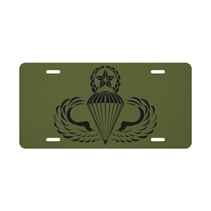 Master Jump Wings License Plate