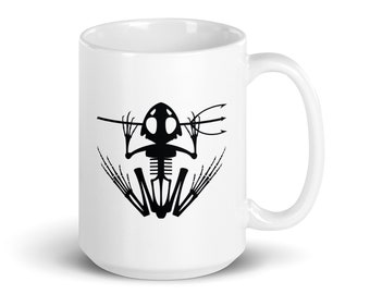 Bone Frog One vit glansig mugg