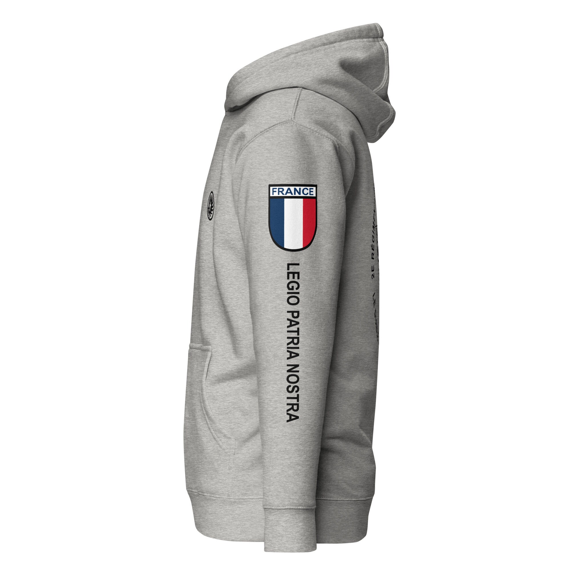 Sweat à Capuche Légion Étrangère "Le Diable Marche Avec Nous" – Design Militaire Parachutiste, Coton Confort