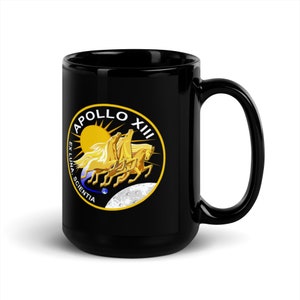 Apollo 13 Black Glossy Mug