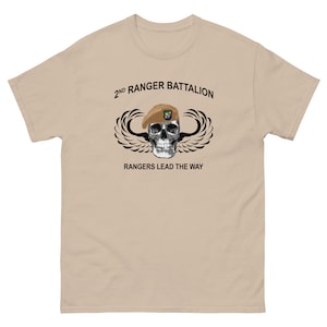 2nd Ranger Battalion Classic Tshirt Rangers Lead The Way