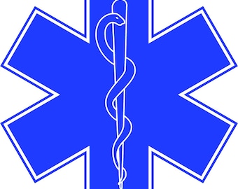 Star Of Life Digital Vector Cut Download svg dxf png