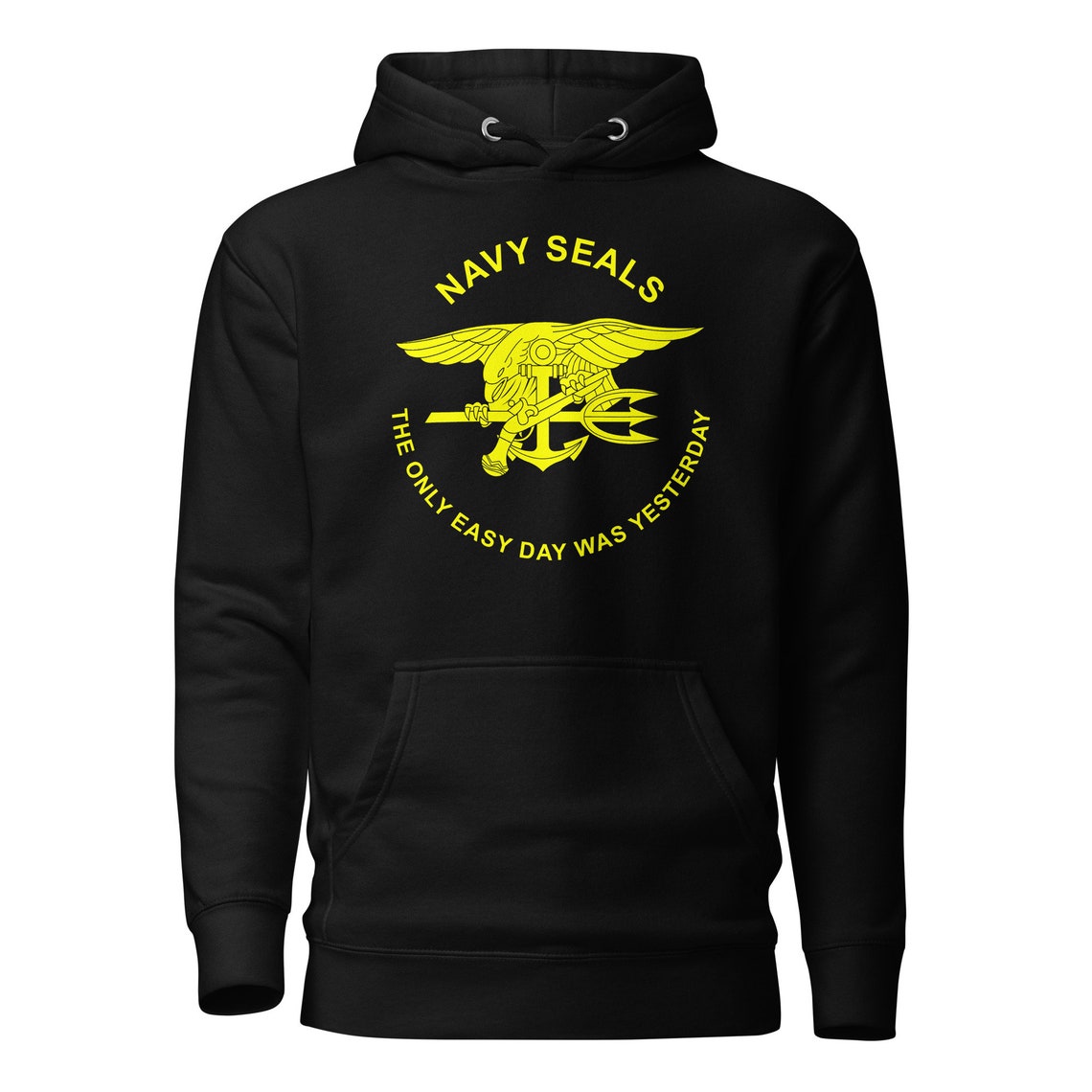 Navy SEAL Hoodie the Only Easy Day Was Yesterday Etsy