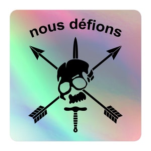 Nous Defions Special Forces Holographic Stickers