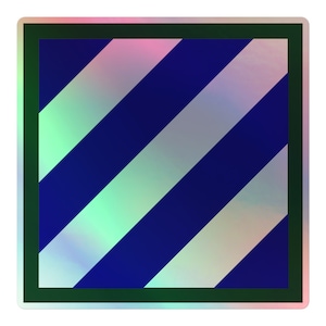 3rd ID ID Holo-Sticker mit Holo-Motiv