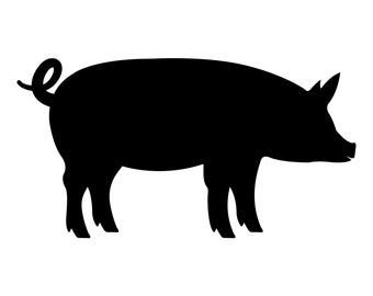 Pig Digital Vector Cut Download svg dxf png