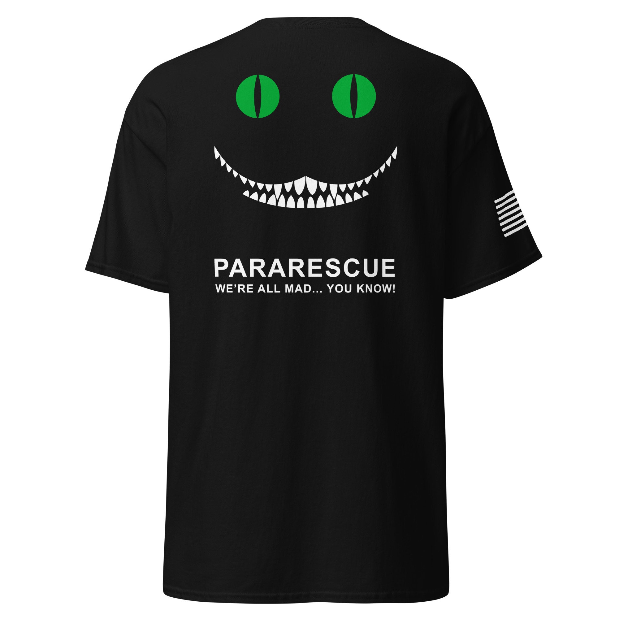 Combat Rescue Cheshire Cat Were All Crazy Classic Tee 2 Sided - Etsy, image size:2000x2000