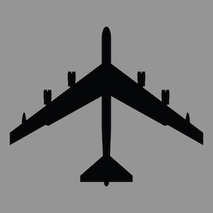 B52 Bomber Digital Vector Cut Download EPS PNG JPG