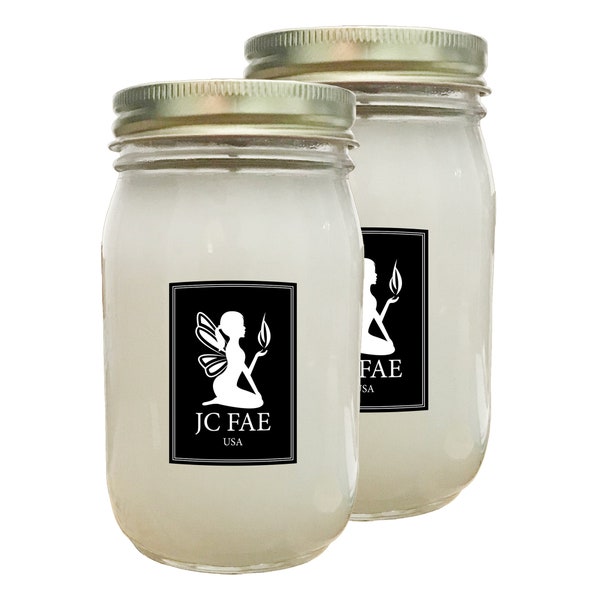 Unscented Candle Mason Jar Candle 2 Pack