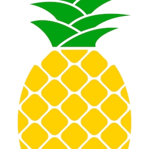 Pineapple Digital Vector Cut Download svg dxf png eps