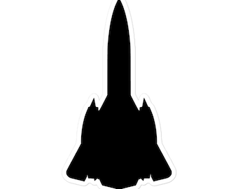 SR71 Silhouette Stickers