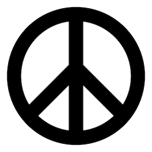 Peace Sign Digital Vector Cut Télécharger svg png