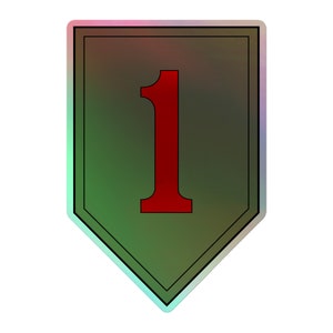 Holografische stickers 1st Infantry Division