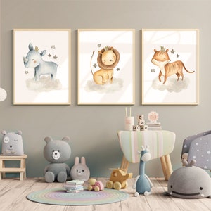 Nursery decor set of 3 prints nursery wall art downloadable prints nursery prints woodland nursery baby shower gift - DIGITAL DOWNLOAD