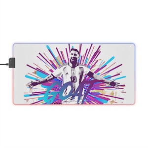 Tappetino per mouse da gioco LED GOAT Messi