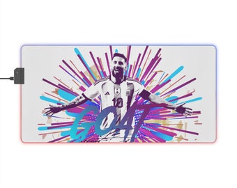 GOAT Messi LED Gaming Mouse Pad
