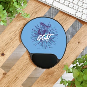 Tappetino per mouse Messi The Goat con poggiapolsi