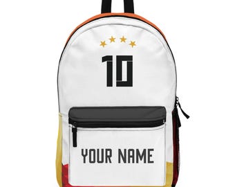 Germany National Soccer Team Backpack - Personalized Home Jersey Edition