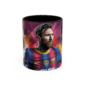 Messi Barcelona Accent Coffee Mug (11, 15oz)