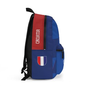 Croatia National Soccer Team Backpack - Personalized Away Jersey Edition image 2