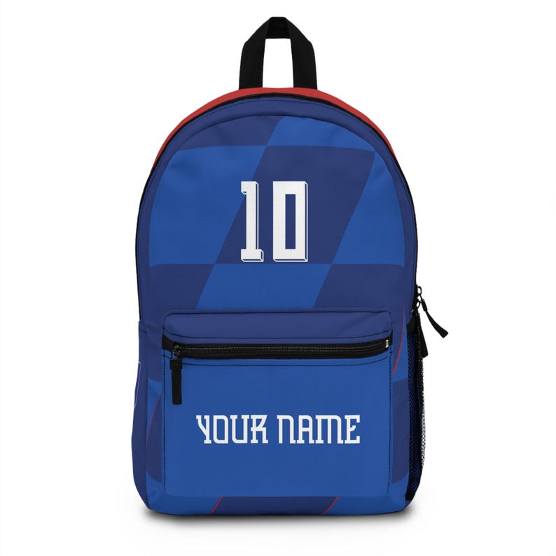 Croatia National Soccer Team Backpack - Personalized Away Jersey Edition image 1