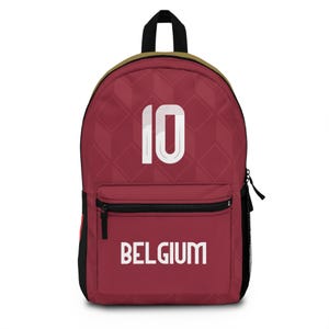 Mochila Selección Bélgica Fútbol - Diseño Icónico Los Diablos Rojos imagen 1