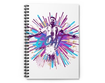 Cuaderno espiral Messi GOAT - Línea rayada
