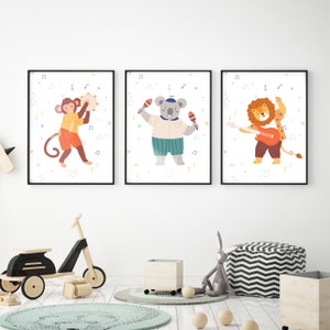 Nursery decor set of 3 prints nursery wall art downloadable prints nursery prints woodland nursery baby shower gift - DIGITAL DOWNLOAD