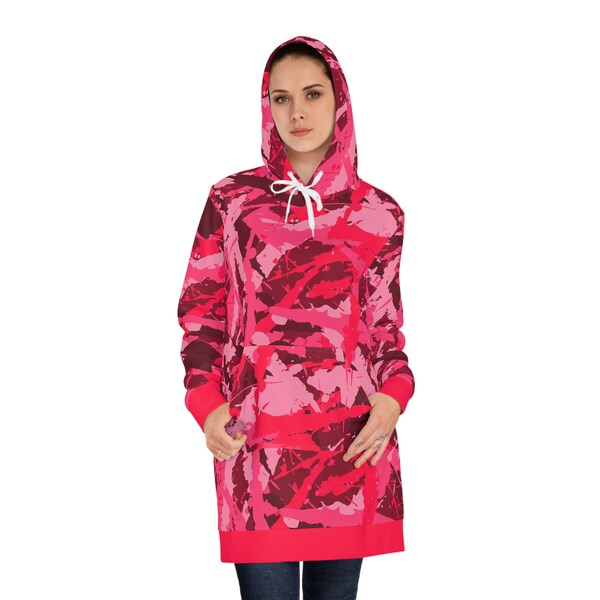 Camouflage of love, perfect valentines gift, Women's Hoodie Dress all over print