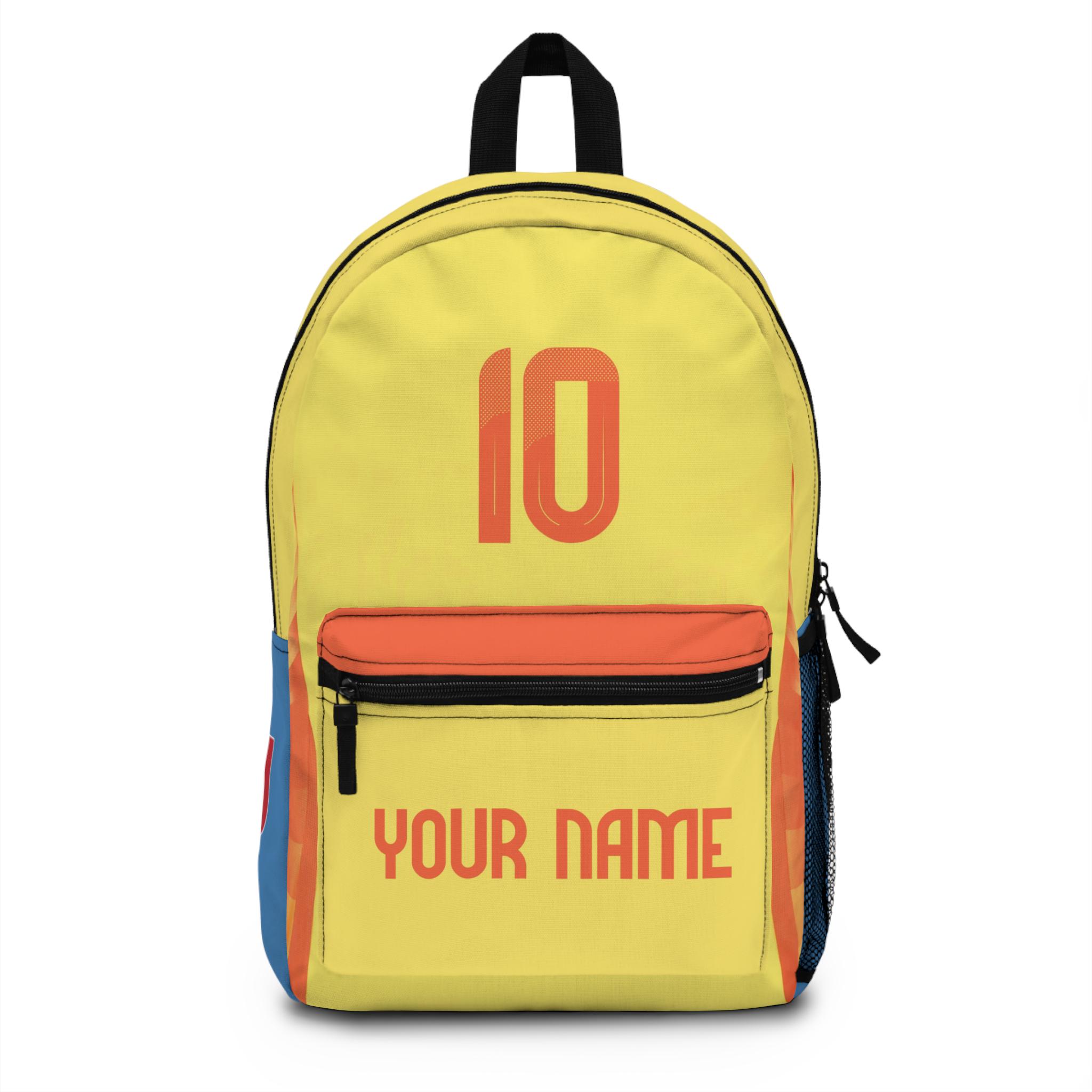 Colombia National Soccer Team Backpack - Personalized Los Cafeteros Edition