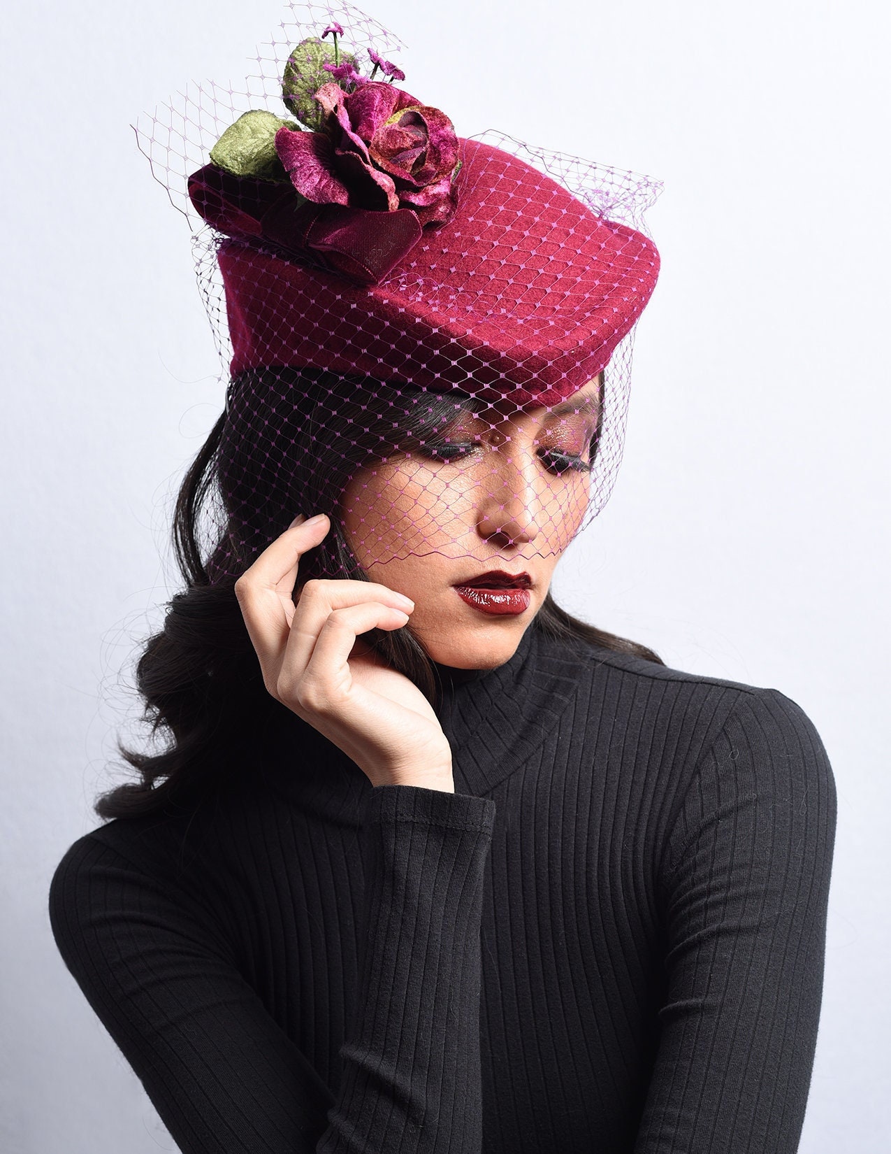 ピルボックス帽 - Etsy 日本