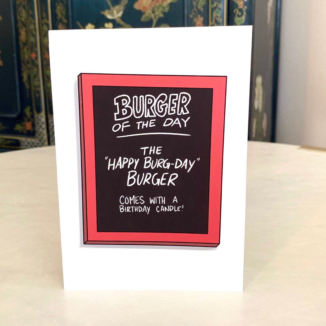 Bob's Burgers Birthday Card Burger of the Day Pun Blank | Etsy