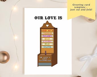 Tarjeta de aniversario de Bob's Burgers / Testómetro de amor (Descarga digital)